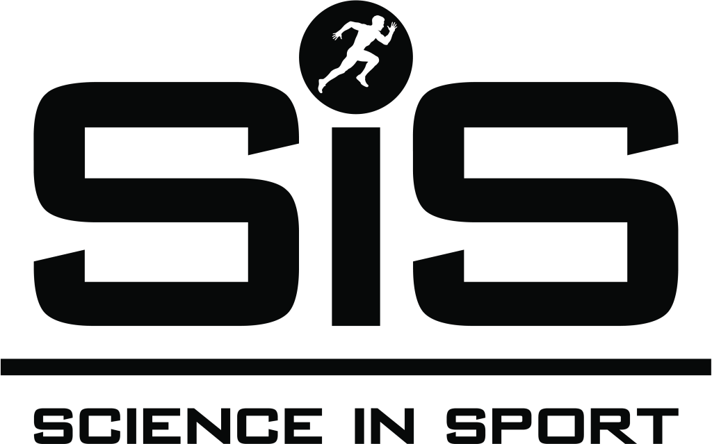 Science in Sport logo: running figure in a circle between large bold letters, with the brand name below in text.